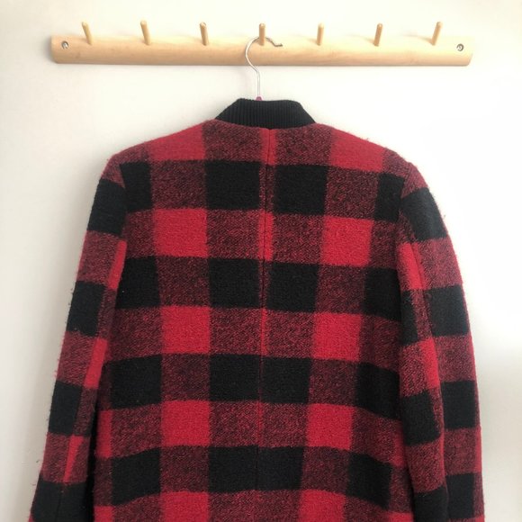 Esprit Buffalo Plaid Wool Coat - Picture 2 of 8